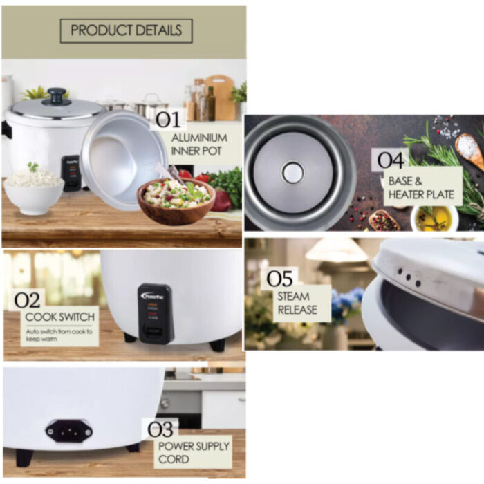 PowerPac RiceCooker 1.0L upto10pax