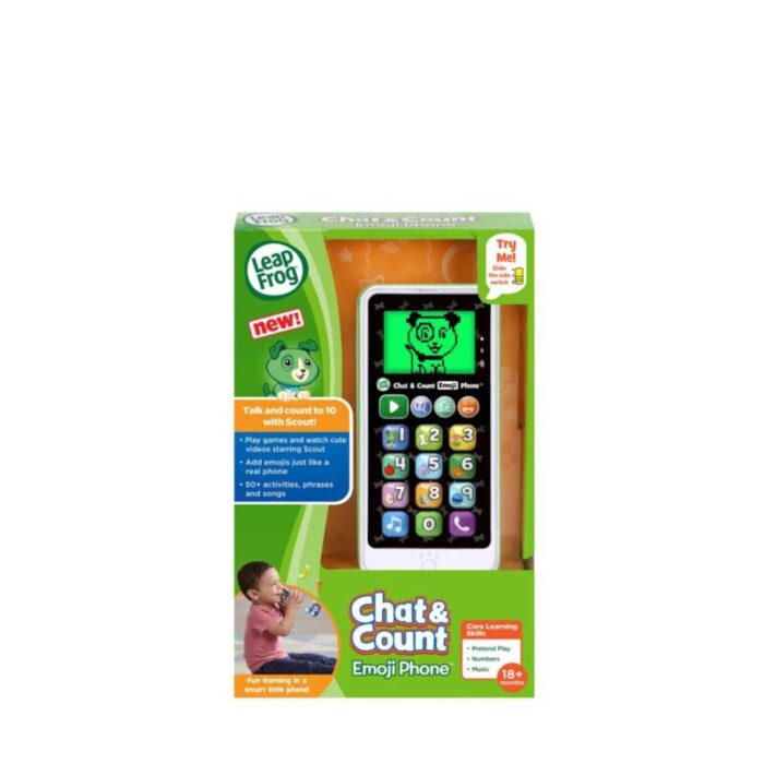 leapfrog chat count emoji smart phone green 230214100948