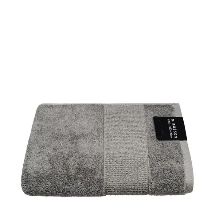 mmaison hotel collection magnificence bath towel grey 241008092816